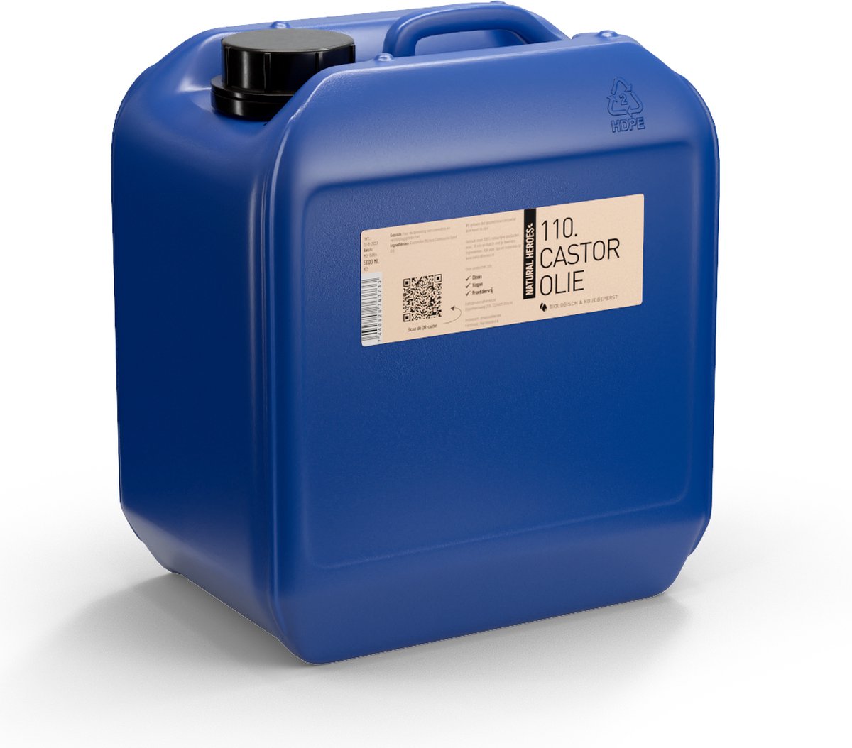 Natural Heroes - Castorolie (Biologisch & Koudgeperst) Jerrycan / 2500 ml