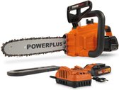 Tronçonneuse sans fil Powerplus Dual Power POWDPGCSS1 - Scie d'élagage à batterie 20 V, avec batterie et chargeur, lame de scie de 30 cm, lubrification automatique de la chaîne