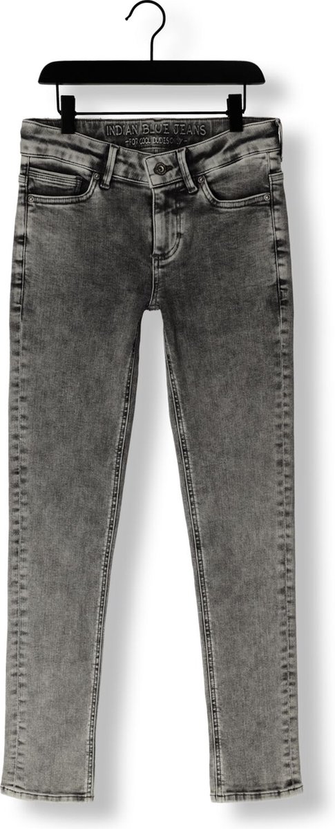 Indian Blue Jeans Max Straight Fit Jeans Jongens - Broek - Grijs - Maat 116