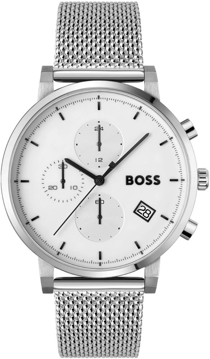 Boss Integrity 1513933 Horloge - Staal - Zilverkleurig - Ø 43 mm
