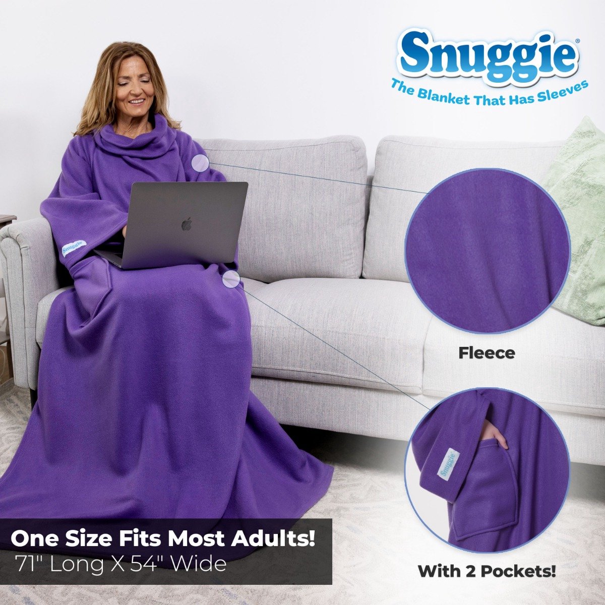 JOREAY Dames draagbare deken hoodie, extra lange oversized zachte comfortabele warme hoodie deken, Moederdag geschenken voor mama, Herten, Oversized