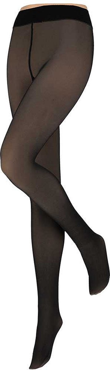 Fleece panty - Dames - Beige/Beige - Maat L/XL - fleece panty Beige - thermo panty Beige - thermo panty - warme panty - gevoerde panty