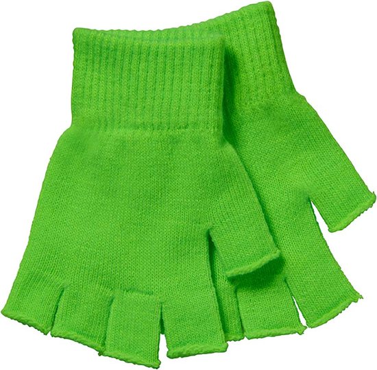 Gants sans doigts Kinder - Rouge-jaune-vert - Taille unique - Gants sans doigts enfants - Carnaval - Fête - Articles de fête - Apollo