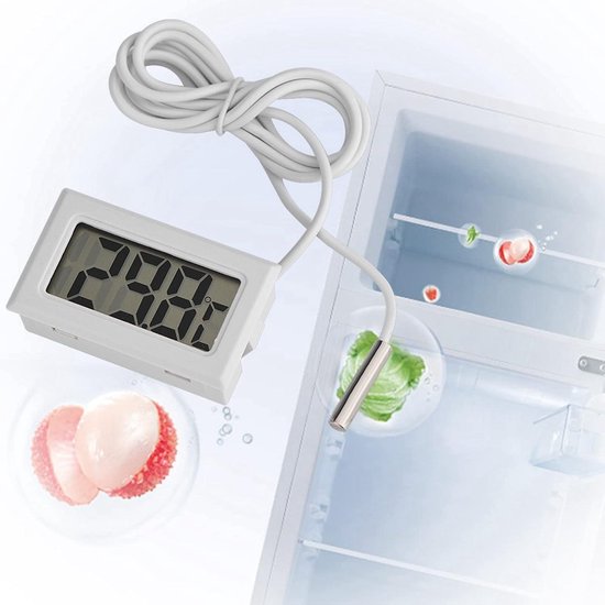 Negro ARCELI Digital LCD Thermometer Control de Temperatura con sonda Externa pa