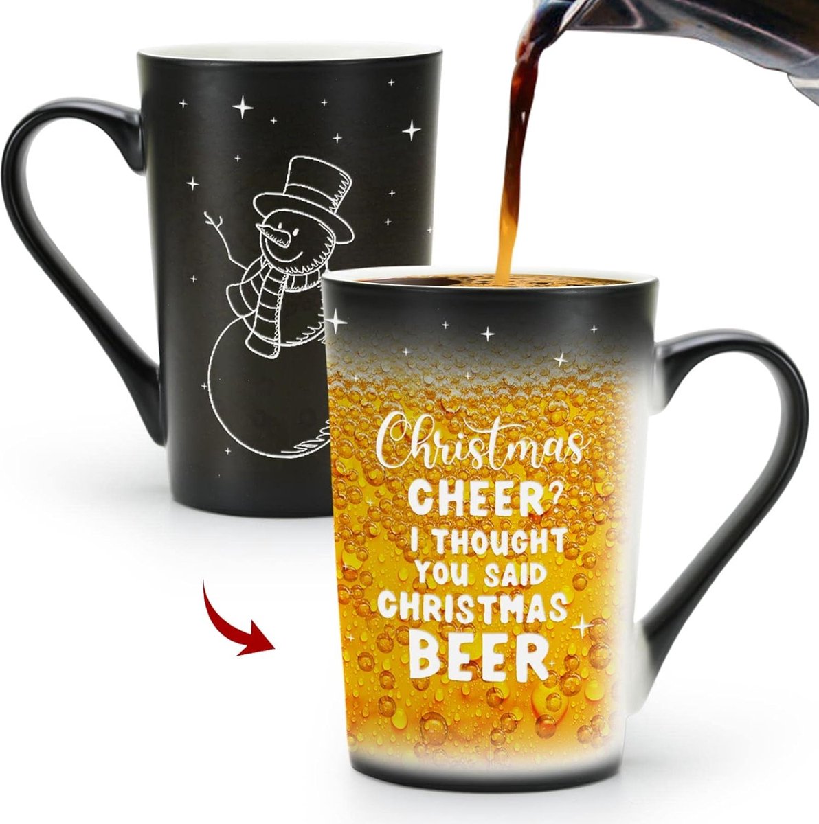 Leuke Kerstmokken - Warmte Veranderende Mok - 1 stuk - 12 oz - Kerstthema