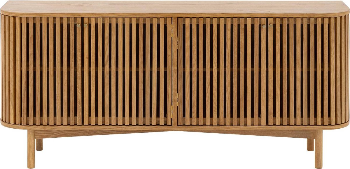 Goossens Dressoir Soho, 4 Deuren - Hout Blank