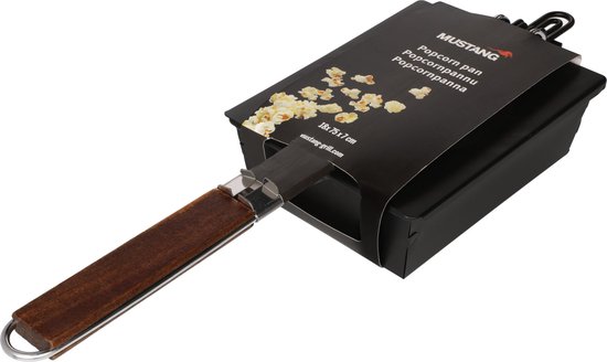 Mustang Popcorn pan - Popcornpan - Zwart