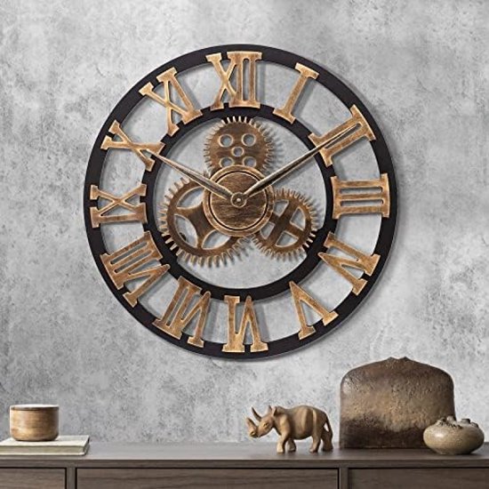 Industriële Gear Wandklok Decoratieve Wandklok Ind... - Grandado