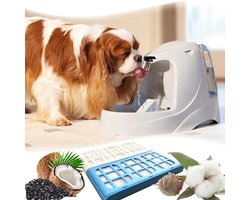 12 stuks , Pet Waterfonteinfilter ，vervangende koolstoffilters，vervangende filterpatronen voor Pet Mate，toepasbaar op Cat Mate & Dog Mate huisdierenfontein voor katten
