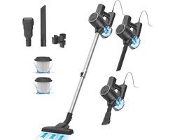 600 W Stofzuiger met Kabel - 25 kPa Steelstofzuiger voor Harde Vloeren en Tapijt - 800 ml Handstofzuiger met Oververhittingsbeveiliging