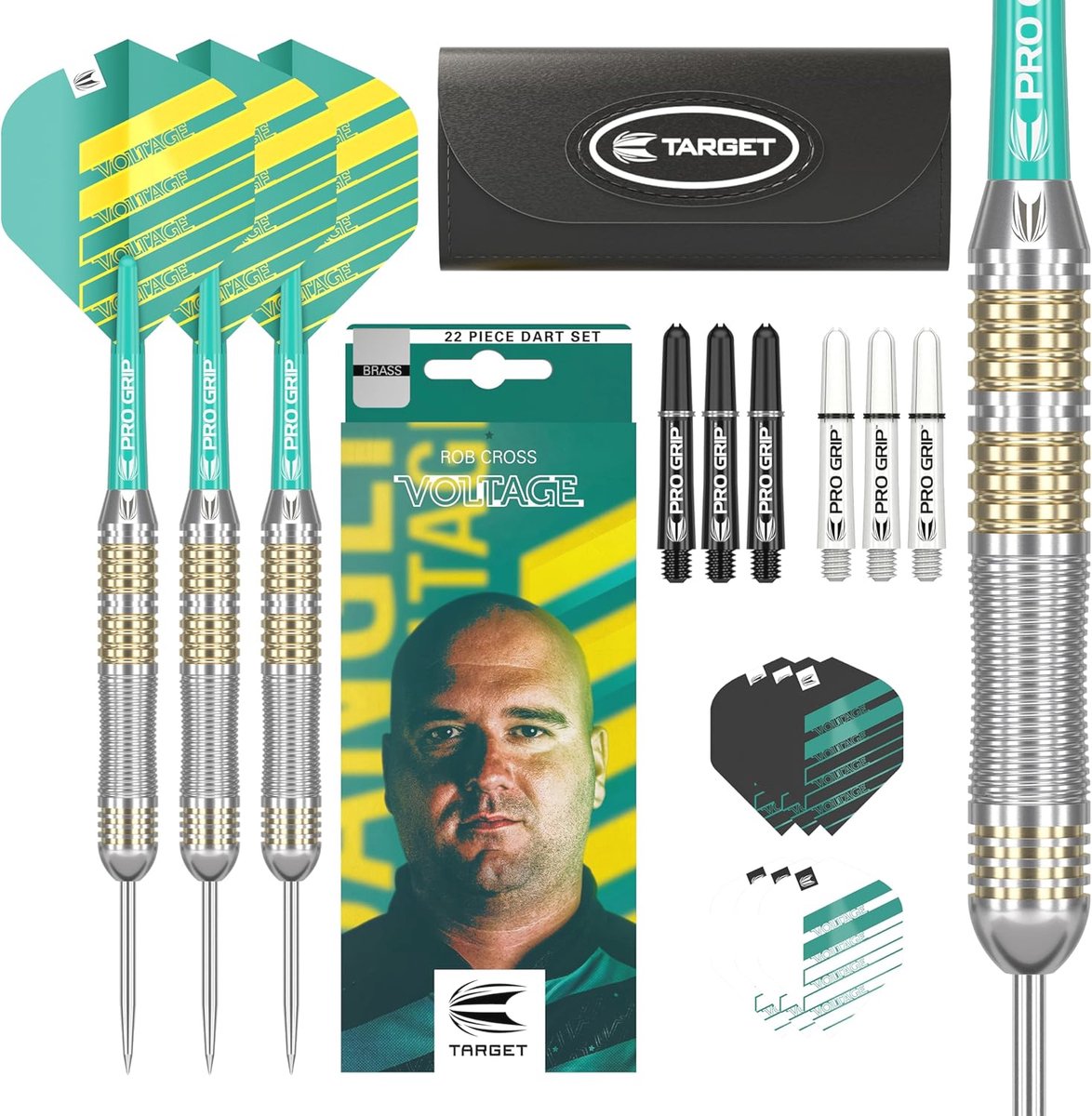 22G Darts Set - Complete Dartset met Stalen Punten en Opbergetui