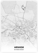Arnhem plattegrond - A2 poster - Tekening stijl