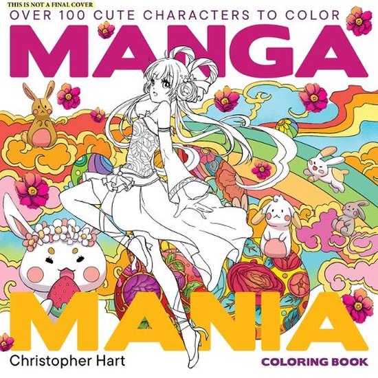 Manga Mania Coloring Book - cover