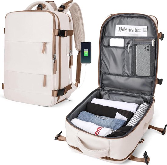 Vacuüm Rugzak Voor 17 Inch Laptop - Waterdichte Handbagage Voor Reizen En Zaken