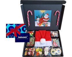 Christmas Moments Kids met cadeaubon BOL.com ter waarde van 10 euro | 9 soorten snoep | Kerstmuts | Mystery Card met persoonlijke (video)boodschap | Kerst | Oud en Nieuw | Feestdagen