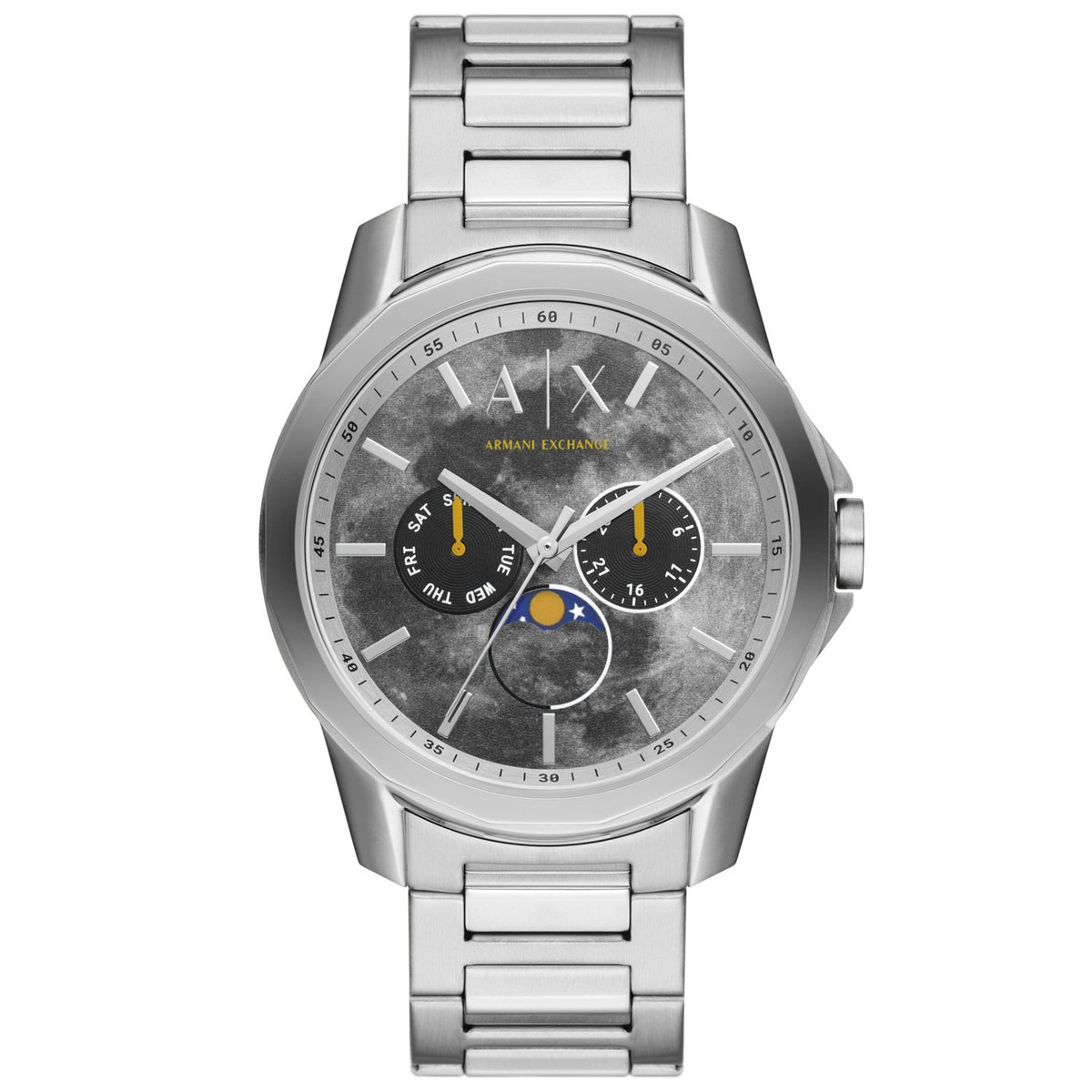 Armani Exchange Banks AX1736 Horloge - Staal - Zilverkleurig - Ø 44 mm