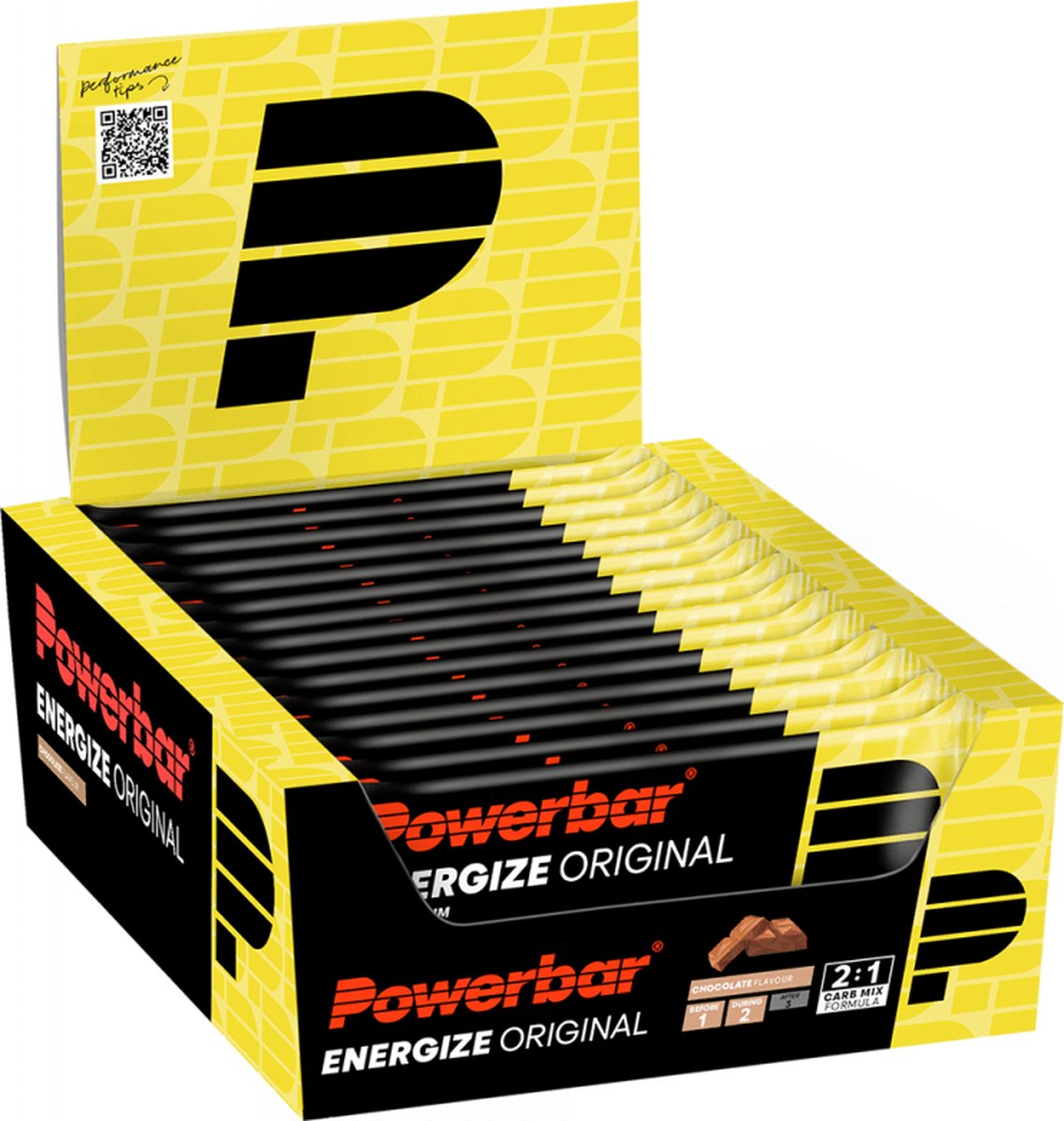 Goedkoopste Powerbar Energiereep | Energize Bar Original | Chocolate - 15x55g