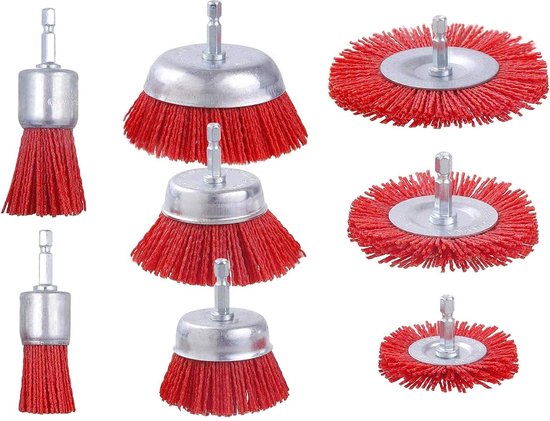 Cup Brush Angle Grinder, 2 Pieces Nylon Brush Drill, M14 Nylon Cup Brush, Screw Bowl Type Cup Brush, Nylon Brush Drill For Paint Removal, Dirt Cleaning - View #2