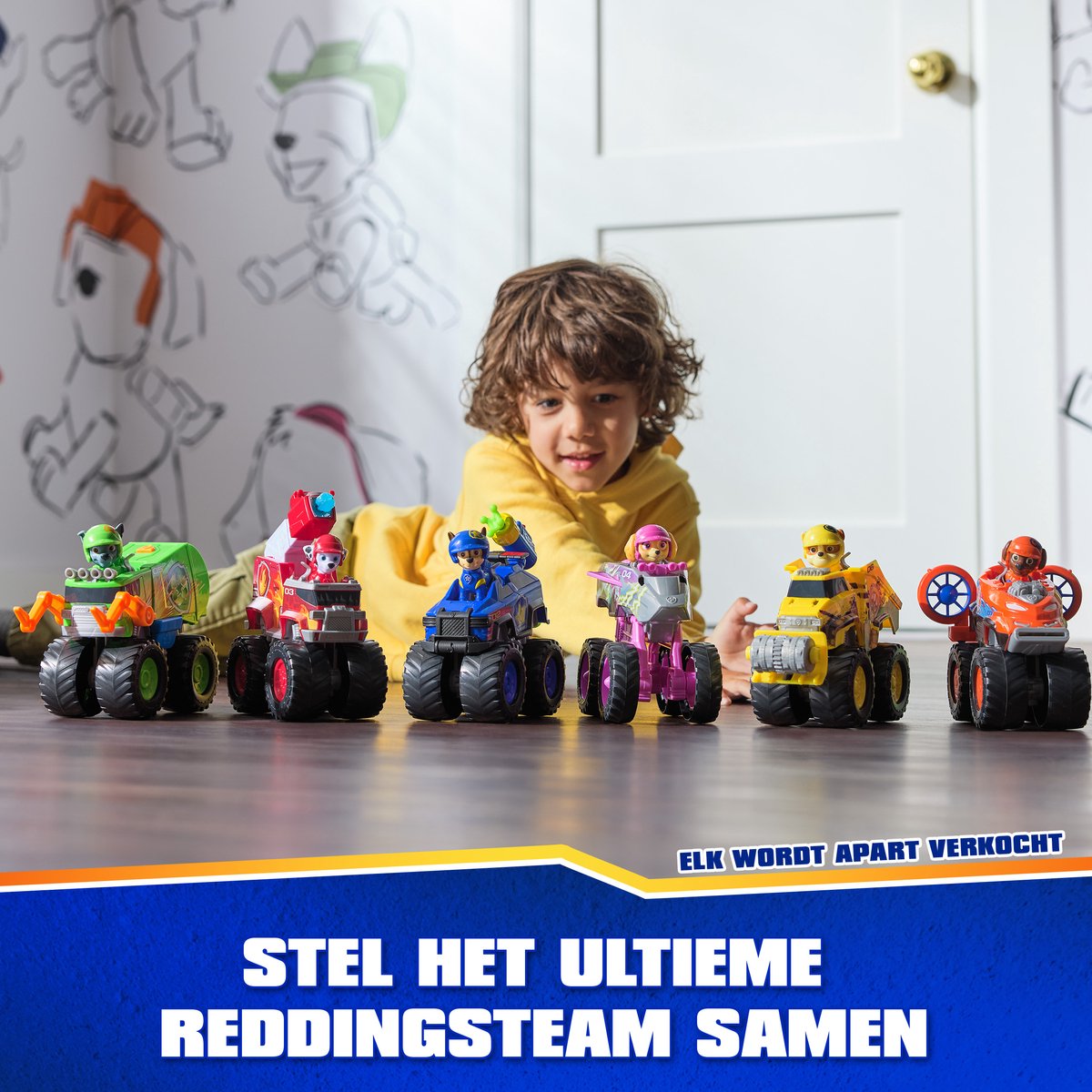 PAW Patrol Reddingswagens - Brandweerauto met Marshall speelfiguur - Speelgoedauto — afbeelding 11