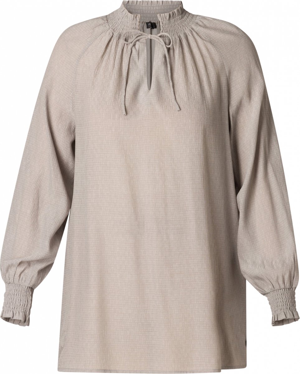 YESTA Welmoed Essential Blouses - Silver Grey - maat 2(50)