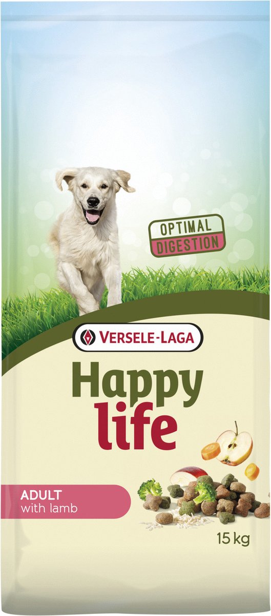 Happy Life Adult met lam hondenvoer 2 x 15 kg
