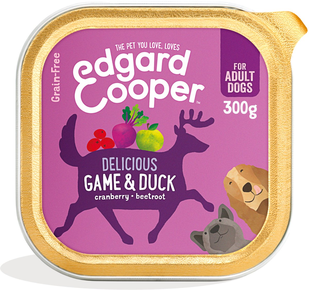 Edgard & Cooper Edgard & Cooper Kuipje Vers Vlees Wild - Eend 300 gr - 1 Kuipje
