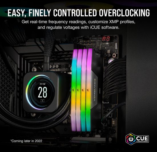 Corsair Vengeance RGB DDR5 RAM 32GB - 5200MHz - CL40 - voor Intel