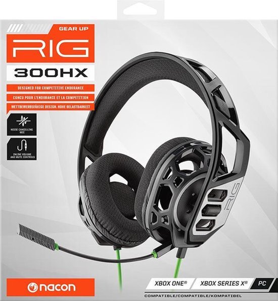 Doos van de RIG 300HX gaming headset voor Xbox One en Series X.
