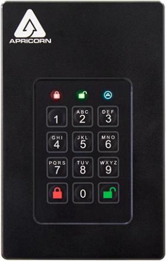 Apricorn Aegis Fortress FIPS Level 3 - Externe HDD - 2TB van Merkloos — afbeelding 5