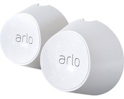 Arlo magnetisch wandmontage (wit) - WANDMONTAGE - Arlo Gecertificeerd Accessoire - magnetisch wandmontage, weersbestendig - Compatibel met Arlo Ultra 2, Ultra, Pro 5, Pro 4, Pro 3 beveilingingscamera's, Set van 2 - VMA5000-10000S