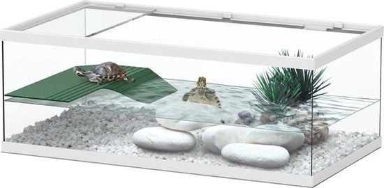 Maatwerk waterschildpadden aquarium met kast