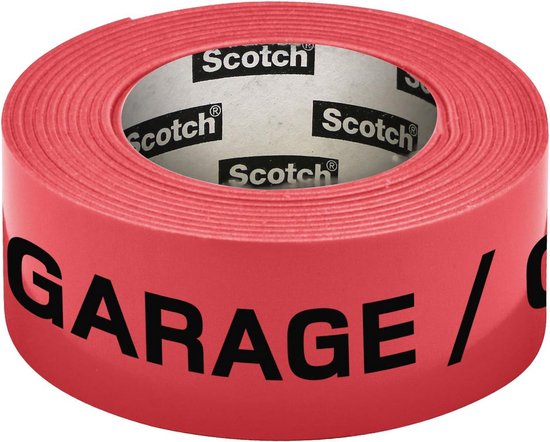 Neon Plakband Rood - 30mm x 50m - Rolband voor Verhuizing en Markeren | bol