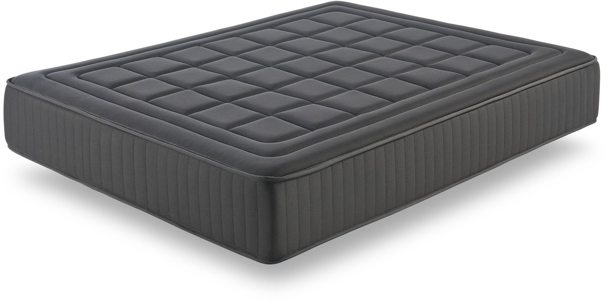 Moonia Magnum Black - Traagschuim matras 180x200 cm - 27 cm dik - 12 zones - Duo-systeem Zwart