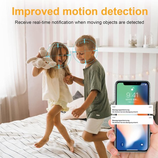 Bewakingscamera met 1080p FHD, Nachtzicht, Bewegingsdetectie en 2-weg Audio - Compatibel met Alexa en Google Home van EZVIZ — afbeelding 2