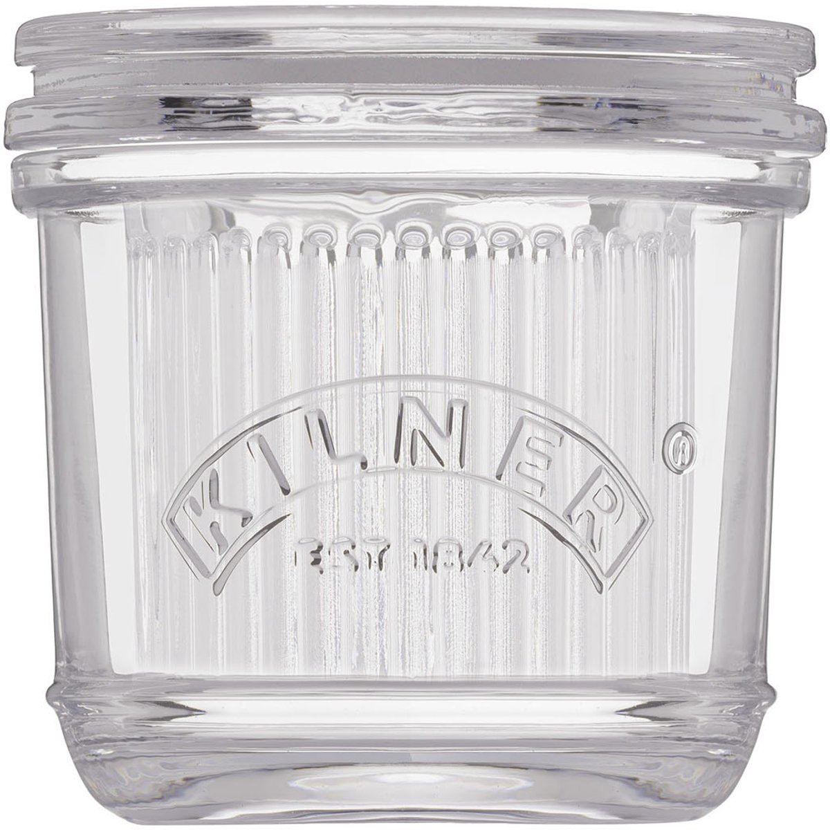 Kilner boterbel uit glas 10x10x0.9cm