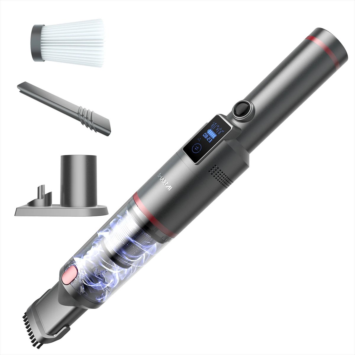 Trexxo - Stofzuiger - Stofzuiger draadloos - draagbare autostofzuiger - SmartAI - Handstofzuiger - 3 mondstukken - lucht filtratie