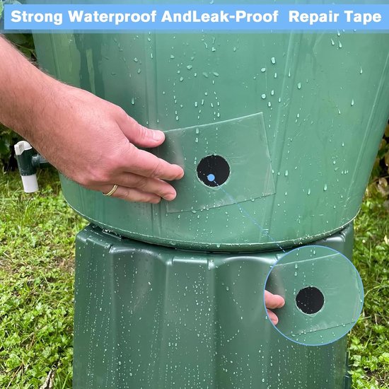 Waterdichte Reparatie Tape voor Tent, Zwembad en Opblaasbare Artikelen - Transparant 10 x 150 cm van Merkloos — afbeelding 3