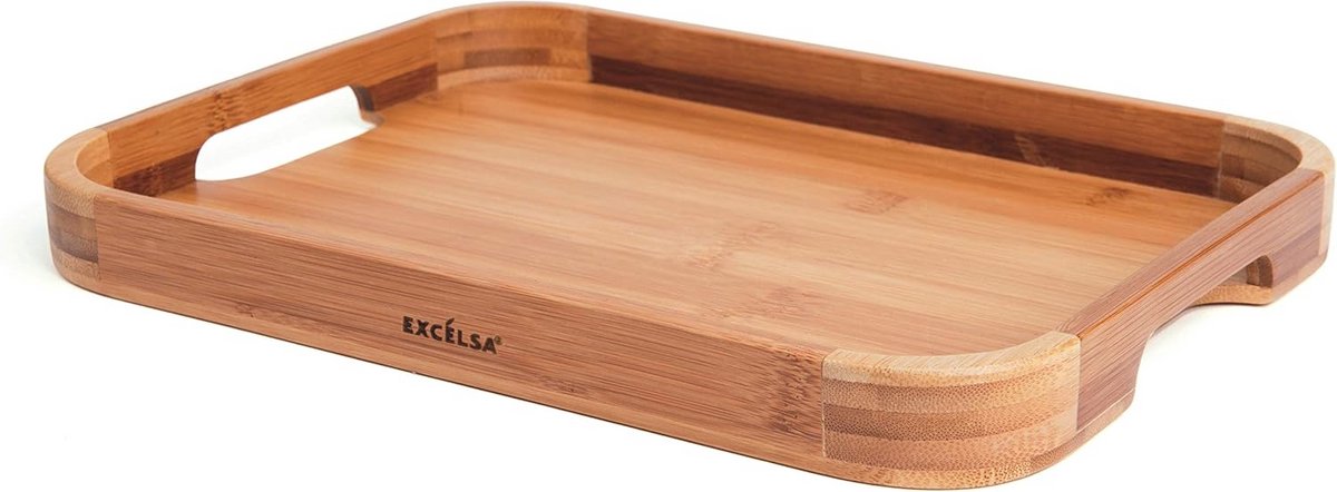 Natuurlijk Bamboe Dienblad - Duurzaam Houten Serveerplank