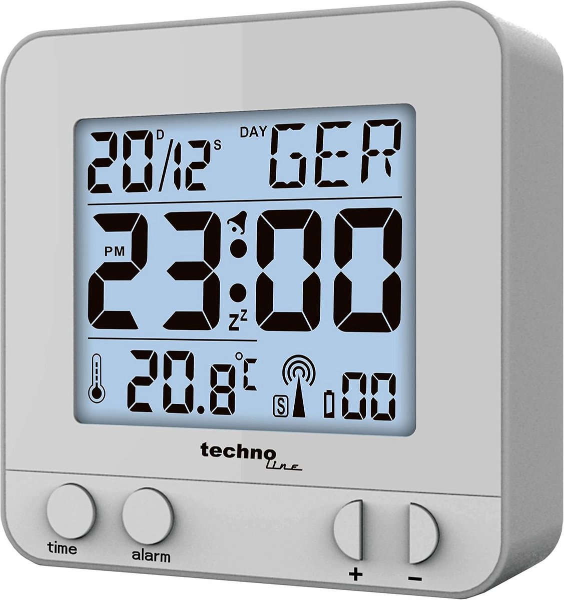 Digitale Wekker met Radiosignaal, Temperatuurweergave en Touchsensor