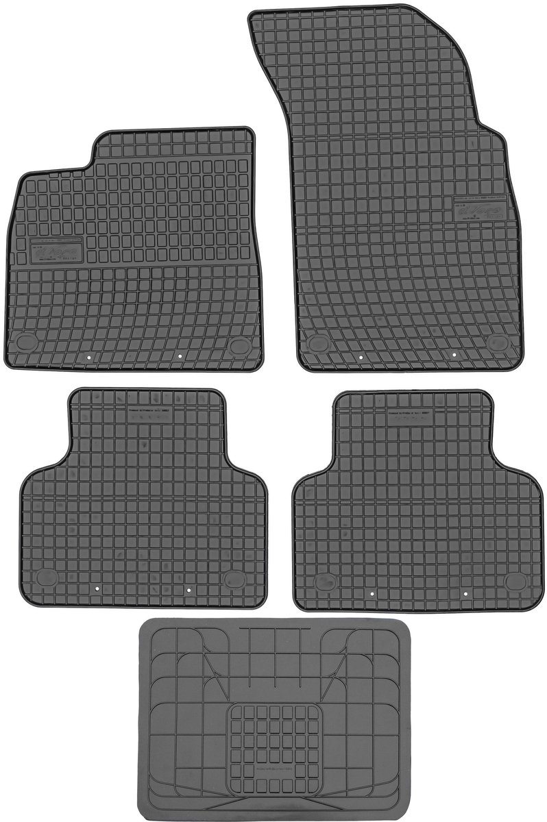Frogum ET546917 + OSŁONA 542742 - Audi Q7 II 2015- - Zwart - Rubber - Zonder Bevestigingen
