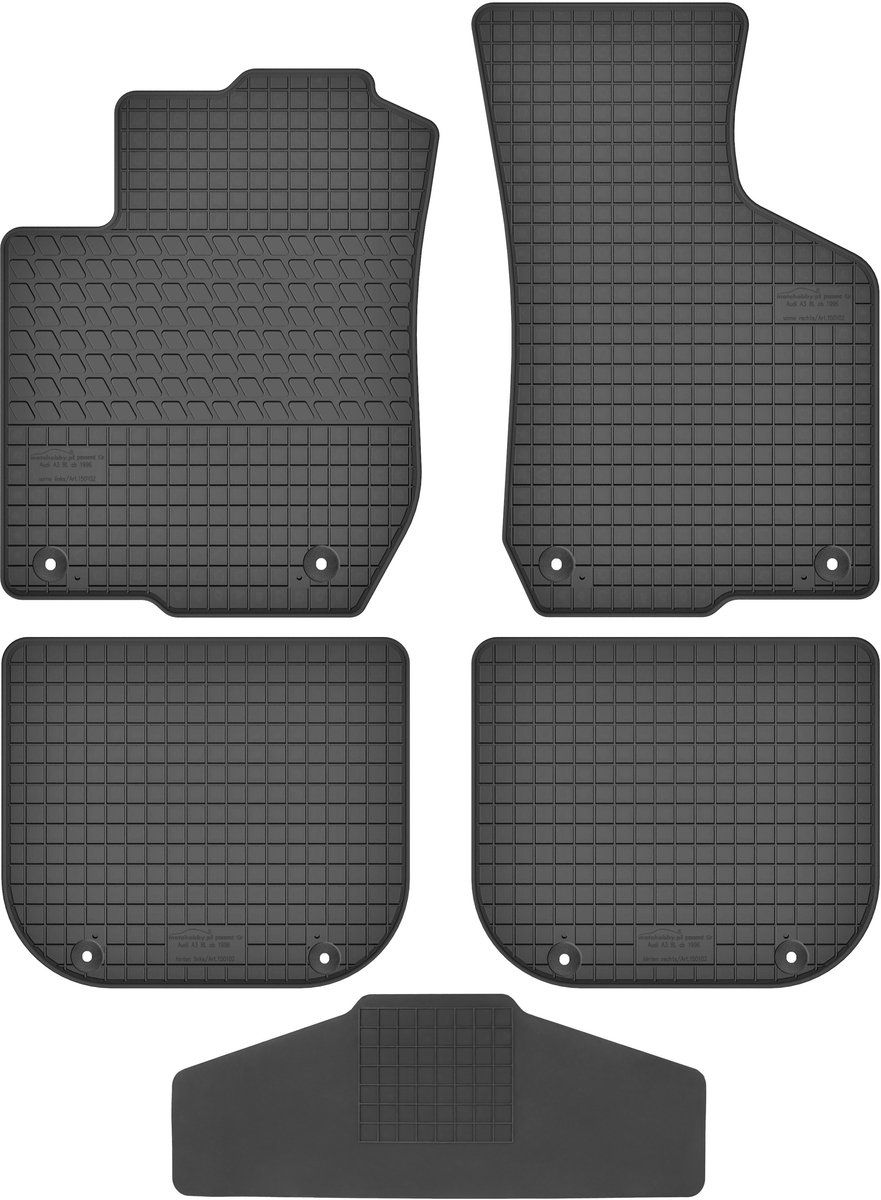 Max-Dywanik Motohobby - Audi A3 8L - 1996-2003 - Rubbermatten met Tunnelbescherming