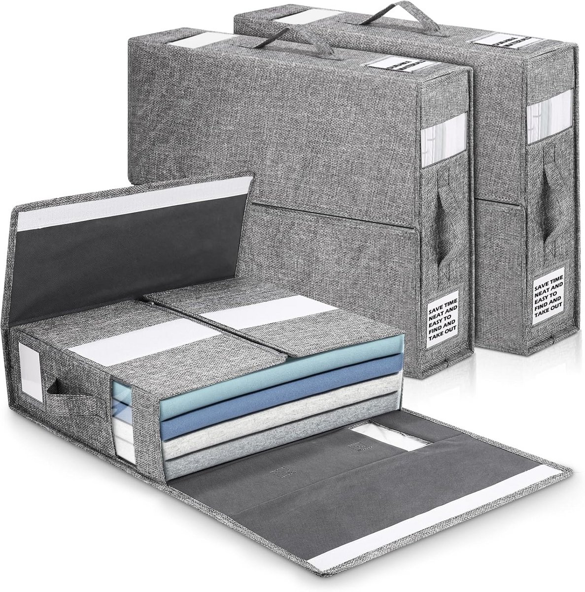 Opvouwbare Opbergtas voor Beddengoed, Dekbedden en Kleding (3 Stuks)