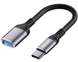 Qost - USB-C naar USB-A adapter - OTG adapter - USB C Male to USB Female Adapter - USB-A 3.0 / USB-C 3.2 - Spacegrey
