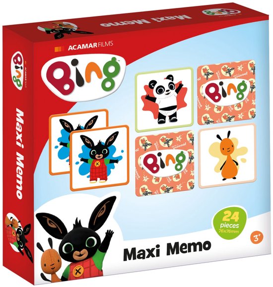 Spel – Memory – Bing – Maxi memo – 24dlg