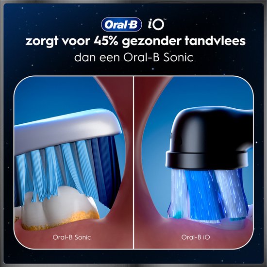 Oral-B iO 10 Elektrische Tandenborstel - Zwart - inclusief Oplaadreisetui en Opzetborstelhouder