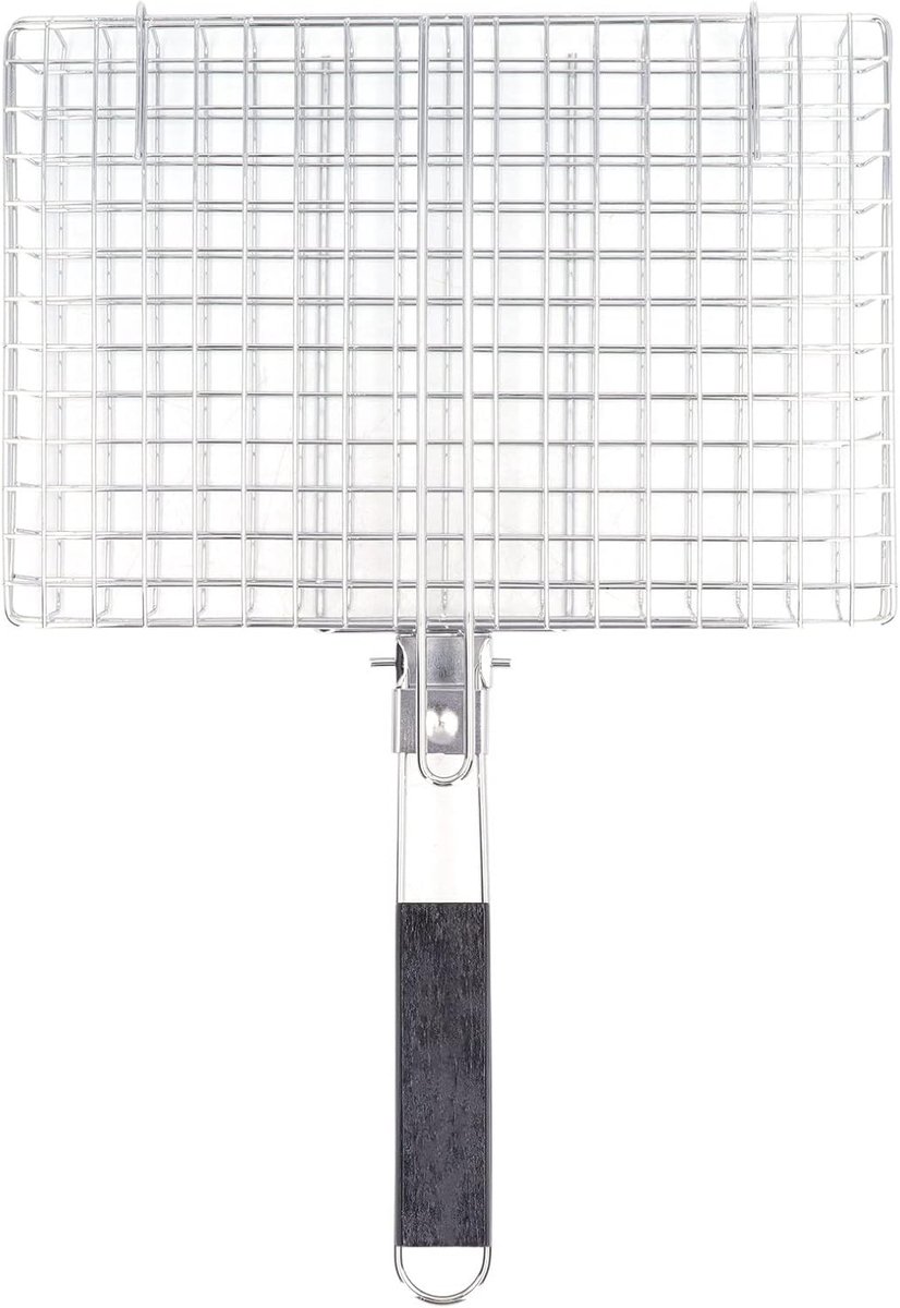 BBQ Grillmand - RVS Mand - Buiten Koken - Hittebestendig Handvat - Grote Opvouwbare