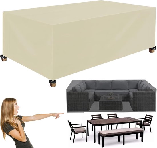Tuinmeubelhoes 220 X 120 X 85 Cm LxBxH Rechthoekige Oxford Stof Waterdicht Tuinmeubelhoes Tuinmeubelhoes 220 X 120 X 85 Cm LxBxH Rechthoekige Oxford Stof Waterdicht Tuinmeubelhoes