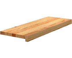 Houten Traptreden - Tredestap Tredeprofiel - Trap Bekleden - Massief Eikenhout - 70x30x2 cm - Lichtbruin