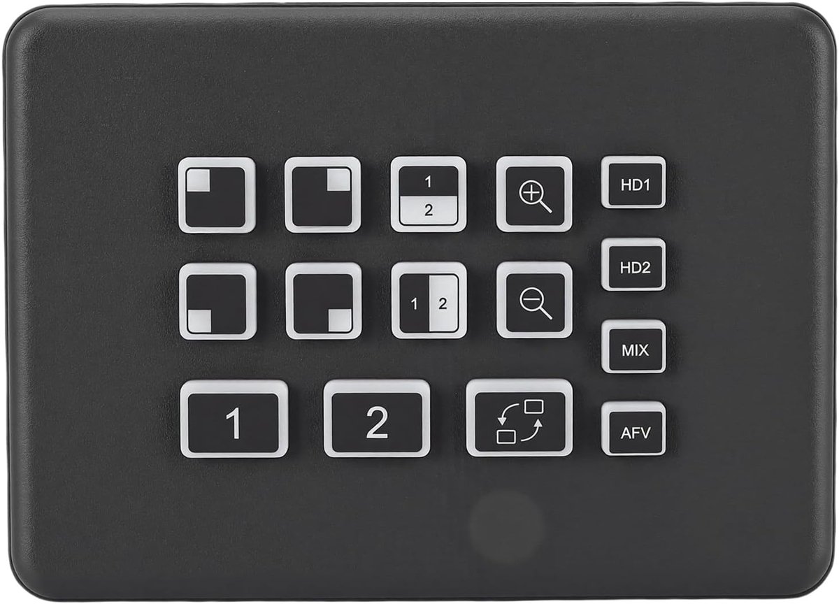 Live Stream Switcher - Video Mixer - Live Uitzendingen - 2-Kanaals HD Ingang - 1080P 60Hz