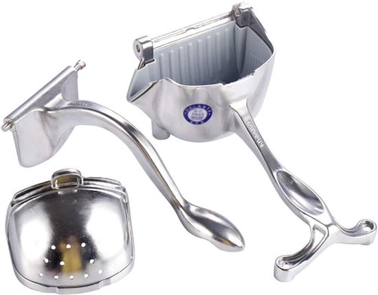 Handmatige Sapcentrifuge - Fruitpers Citruspers - Verse Sappen Maken - Duurzaam Metaal Ontwerp - Compact Formaat - Zilver van Merkloos — afbeelding 4